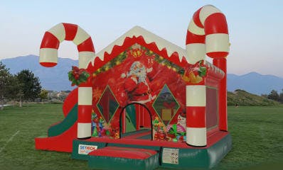 Rent a Santa Themed Bouncy Castle