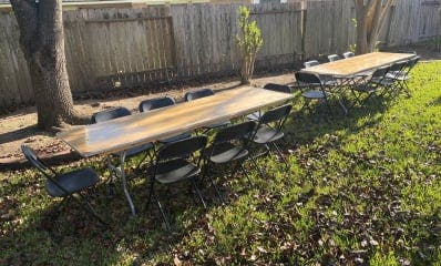 Houston table and chair rentals for hire