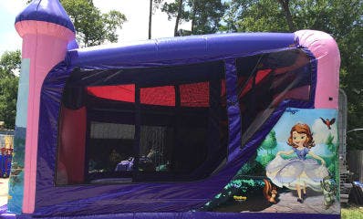 Sophia the first bounce house combo side
