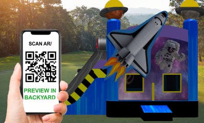Scan Me Nasa Space Bounce House Party Rentals