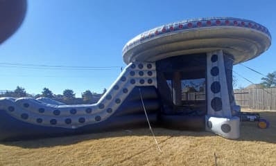 UFO Spaceship Alien Inflatable with Slide Rental