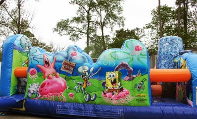 Left Side of Inflatable Spongebob