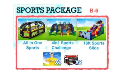 Sports Bounce House Hire Event Package in Houston, TX
