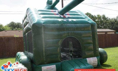 Tank bouncey castle