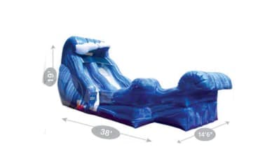 Tidal Wave Water Slide Dimensions Size