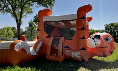 Animal Themed Kids Party Bounce House Tiger