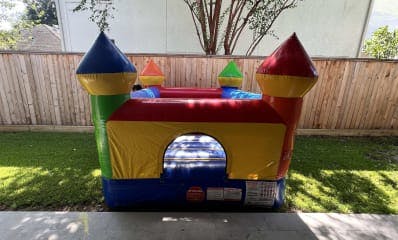 Tiny Indoor Bounce House Rental in porch
