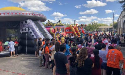 Inflatable Games at Carnival Event