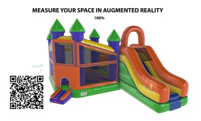 Scan QR Code to view the bounce house in AR