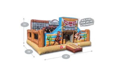 Western Toddler Bouncy Castle Dimensions