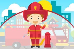 party theme image Fireman