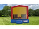 SpongeBob bounce house rental in Houston with bright red and blue colors, ideal for Kingwood kids' parties.