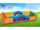 Perfect for Pearland parties, this two-player interactive obstacle course rental in Houston features dual tunnel sections