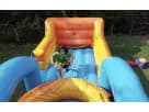 Perfect for Pearland kids' parties, this dual-lane water slide rental in Houston features interactive gameplay with yellow