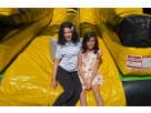 Sky High Kids in front of Adrenaline toxic Obstacle Course Bounce house