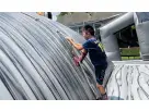 Moon Mountain jump castle rental in Houston with gray and white design, ideal for Spring parties.