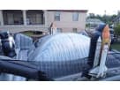 King of the Moon Walk Space Adventure inflatable rental in Houston with adjustable air flaps, ideal for League City birthday