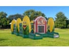 Inflatable Construction Obstacle Course Moonwalk Bounce House