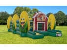 Inflatable Construction Obstacle Course Moonwalk Bounce House