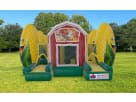 Inflatable Construction Obstacle Course Moonwalk Bounce House
