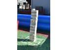 Giant Jenga lawn game rental in Houston with oversized wooden blocks, ideal for backyard parties in Kingwood.