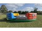Hungry Hippo Interactive game rental in Houston with colorful padded sections ideal for Pasadena parties.