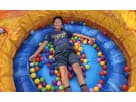 Colorful ball pit rental in Houston with interactive play design, ideal for toddler birthday parties in The Woodlands.