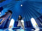 Inside the Snowman Bounce House
