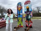 Perfect for Pflugerville birthday parties, this train-themed kiddie high striker rental in Austin features an interactive striker
