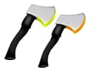 Battle Axe Blacklight axe throw rental in Houston with glow-in-the-dark axes — ideal for Kingwood parties.
