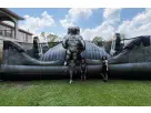 Astronaut-themed bounce house rental in Houston with dual slides, perfect for Cypress birthday parties and events with up to 4