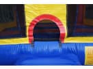 Perfect for Pasadena kids' parties, this 13x13 SpongeBob bounce house rental in Houston features a bright blue jumping surface