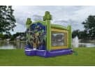 Perfect for Spring birthday parties, this 13x13 Ninja Turtles bounce house rental in Houston features a yellow slide and vibrant