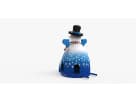 Snowman bounce house rental in Houston with blue and white design — ideal for Kingwood Christmas parties.