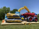 Perfect for Pasadena parties, this construction-themed obstacle course rental in Houston accommodates 4 kids with climbing