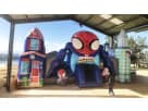 Perfect for Cypress toddlers, this Spider-Man obstacle course rental in Houston holds 8 kids and features climbing, sliding