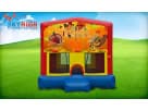 13x13 Thanksgiving bounce house rental in Houston with pumpkin and turkey graphics, ideal for Sugar Land celebrations.