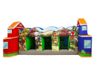 8-kid toddler Spider-Man obstacle course rental in Houston with character pop-ups, ideal for Cypress birthday parties.