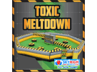 Perfect for Houston birthday parties, the Toxic Meltdown inflatable obstacle course rental features an 8-player capacity