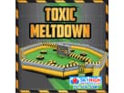 Perfect for Houston birthday parties, the Toxic Meltdown inflatable obstacle course rental features an 8-player capacity