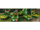 Perfect for Austin luau parties, this tropical jungle-themed carnival game station rental features four activities in one