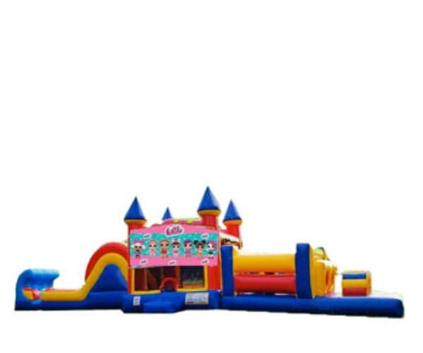 50ft Lol Surprise Obstacle w/ Wet or Dry Slide