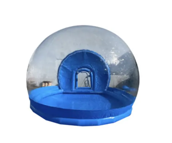 Blue Inflatable Snow Globe with Tunnel