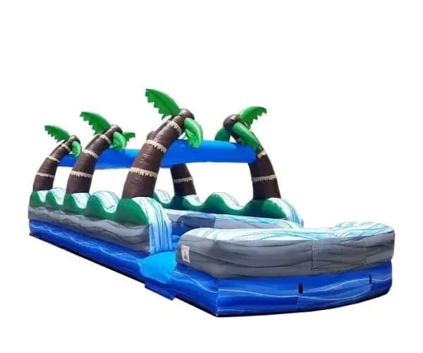 35ft Tropical Palm Dual Lane Slip N Slide