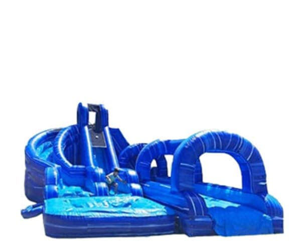 Triple Ocean Helix Dual Lane Slide w/ Slip N Slide