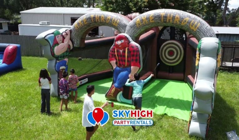 Lumberjack Inflatable Axe Throw (Double) - Video