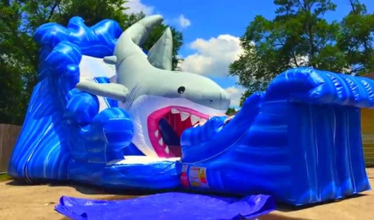 Gone Fish’n Shark Wet/Dry Slide - Video
