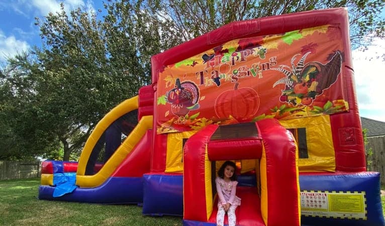 3in1 Thanksgiving Bouncer w/ Wet or Dry Slide - Video